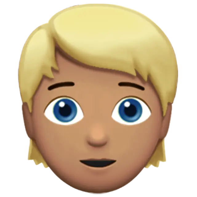 Person: Medium Skin Tone, Blond Hair