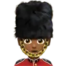 Guard: Medium-Dark Skin Tone Emoji 💂🏾 image - Apple style