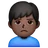 Man Pouting: Dark Skin Tone