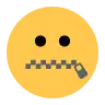 ジッパー口の顔 Emoji 🤐 image - Tossface style