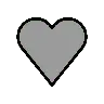 Grey Heart Emoji 🩶 image - OpenMoji style