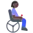 Woman In Motorized Wheelchair: Dark Skin Tone
