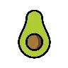 Emoji Avocado 🥑 image - OpenMoji style
