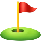 구멍 안에있는 깃발