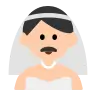 Man With Veil: Light Skin Tone Emoji 👰🏻‍♂️ image - Tossface style