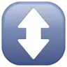 上下箭头 Emoji ↕ image - WhatsApp style