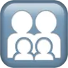 Family: Adult, Adult, Child, Child Emoji 🧑‍🧑‍🧒‍🧒 image - Apple style