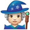 Woman Mage: Light Skin Tone Emoji 🧙🏻‍♀️ image - WhatsApp style