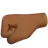 Left-Facing Fist: Medium-Dark Skin Tone