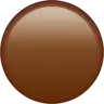 Emoji Cercul maroniu mare 🟤 image - Apple style