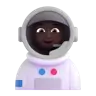 Woman Astronaut: Dark Skin Tone Emoji 👩🏿‍🚀 image - Microsoft 3D Fluent style