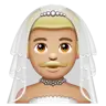 Man With Veil: Medium-Light Skin Tone Emoji 👰🏼‍♂️ image - WhatsApp style