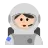 Woman Astronaut: Light Skin Tone