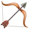 Emoji Arco e freccia 🏹 image - WhatsApp style