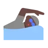 Person Swimming: Dark Skin Tone Emoji 🏊🏿 image - Tossface style