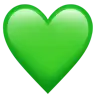 グリーンハート Emoji 💚 image - Apple style