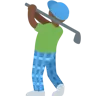 Man Golfing: Dark Skin Tone Emoji 🏌🏿‍♂️ image - Twitter / X (Twemoji) style
