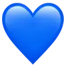 푸른 심장 Emoji 💙 image - Apple style