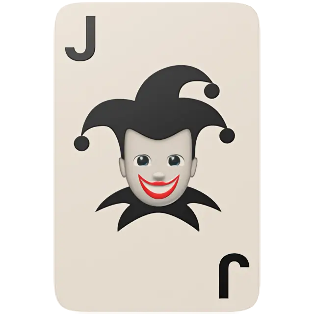Naipes joker negro