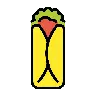 墨西哥卷饼 Emoji 🌯 image - OpenMoji style