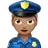 Woman Police Officer: Medium Skin Tone