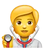 Health Worker Emoji 🧑‍⚕️ image - WhatsApp style