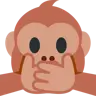 Sprechen Sie keinen bösen Affen Emoji 🙊 image - Twitter / X (Twemoji) style