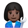 Woman Mechanic: Dark Skin Tone Emoji 👩🏿‍🔧 image - Samsung style