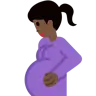 Pregnant Woman: Dark Skin Tone Emoji 🤰🏿 image - Twitter / X (Twemoji) style