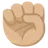Raised Fist: Medium-Light Skin Tone