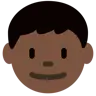 Boy: Dark Skin Tone Emoji 👦🏿 image - Twitter / X (Twemoji) style