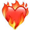 Heart On Fire Emoji ❤️‍🔥 image - Apple style
