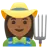 Woman Farmer: Medium-Dark Skin Tone