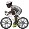 Person Biking: Dark Skin Tone Emoji 🚴🏿 image - Apple style