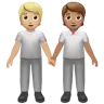 People Holding Hands: Medium-Light Skin Tone, Medium Skin Tone Emoji 🧑🏼‍🤝‍🧑🏽 image - Apple style