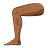 Leg: Medium-Dark Skin Tone