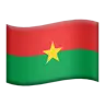Flag: Burkina Faso Emoji 🇧🇫 image - Apple style