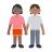 Women Holding Hands: Medium-Dark Skin Tone, Medium Skin Tone