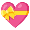 Эмодзи Сердце с бантиком 💝 image - Google Noto Color style