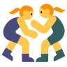 Women Wrestling Emoji 🤼‍♀️ image - Tossface style