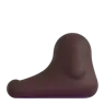Foot: Dark Skin Tone Emoji 🦶🏿 image - Microsoft 3D Fluent style