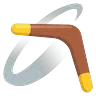 Emoji bumerang 🪃 image - Google Noto Color Animated style