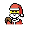 พ่อคริสต์มาส Emoji 🎅 image - OpenMoji style