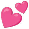 두개의 심장 Emoji 💕 image - Google Noto Color Animated style