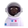 Astronaut: Dark Skin Tone Emoji 🧑🏿‍🚀 image - Microsoft 3D Fluent style