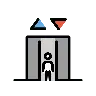 エレベーター Emoji 🛗 image - OpenMoji style