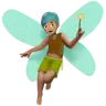 Man Fairy: Medium Skin Tone Emoji 🧚🏽‍♂️ image - Apple style