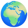 Dünya Küre Avrupa-Afrika Emoji 🌍 image - Google Noto Color Animated style