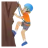 Person Climbing: Medium-Light Skin Tone