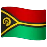Flag: Vanuatu Emoji 🇻🇺 image - WhatsApp style